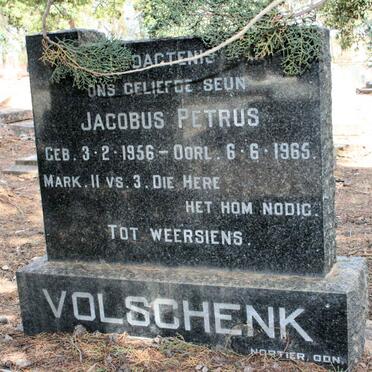 VOLSCHENK Jacobus Petrus 1956-1965