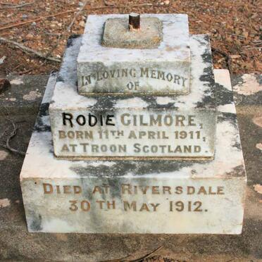 GILMORE Rodie 1911-1912