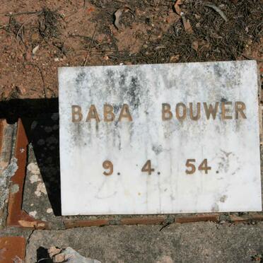BOUWER baba -1954