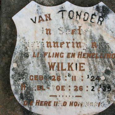 TONDER Wilkie, van 1924-1939