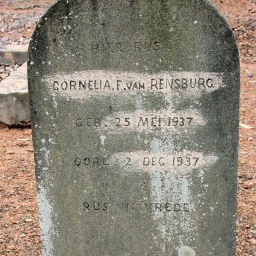RENSBURG Cornelia F., van 1937-1937