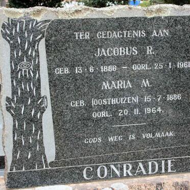 CONRADIE Jacobus R. 1886-1961 &amp; Maria M. OOSTHUIZEN 1886-1964