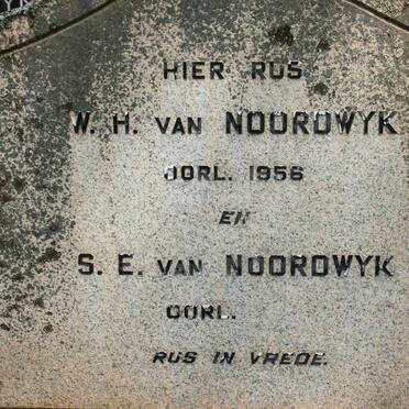 NOORDWYK W.H., van -1956 &amp; S.E.