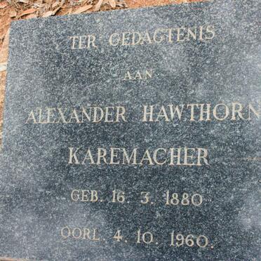 KAREMACHER Alexander Hawthorne 1880-1960
