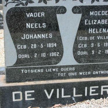 VILLIERS Neels Johannes, de 1894-1962 &amp; Elizabeth Helena DE VILLIERS 1900-1982