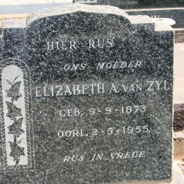 ZYL Elizabeth A., van 1873-1955