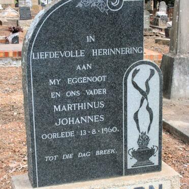 JACKSON Marthinus Johannes -1960