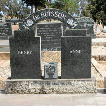 BUISSON Henry, du &amp; Annie