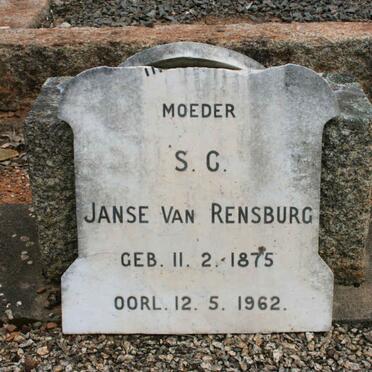 RENSBURG S.G., Janse van 1875-1962