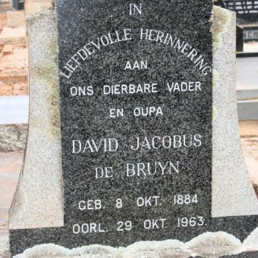 CRONJE David Jacobus de Bruyn 1884-1963