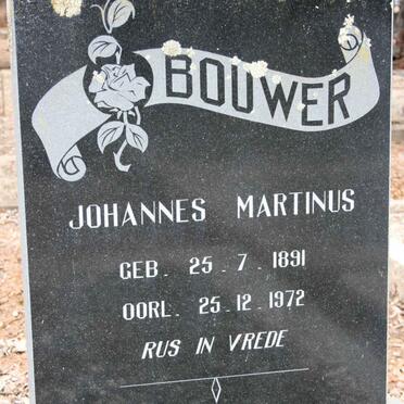 BOUWER Johannes Martinus 1891-1972