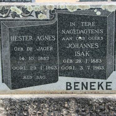 BENEKE Johannes Isak 1883-1963