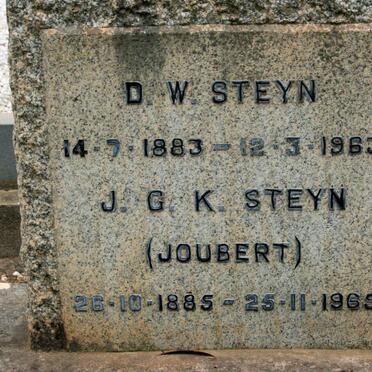 STEYN D.W. 1883-1963 &amp; J.G.K. JOUBERT 1885-1965