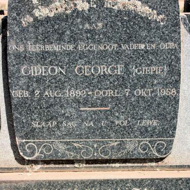 HORNE Gideon George 1892-1958