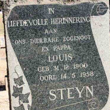 STEYN Louis 1900-1958