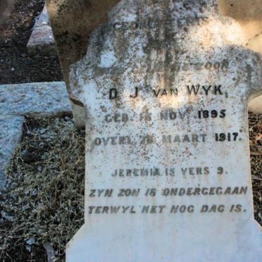 WYK D.J., van 1895-1917