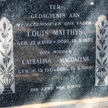 CROUS Louis Matthys 1912-1957 &amp; Cathalina Magdalena 1917-1999