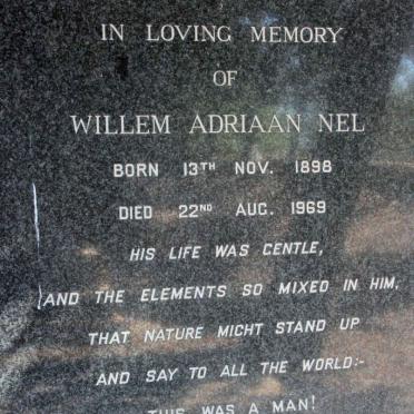 NEL Willem Adriaan 1898-1969