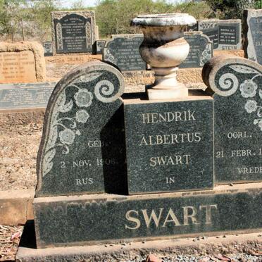 SWART Hendrik Albertus 1906-1958