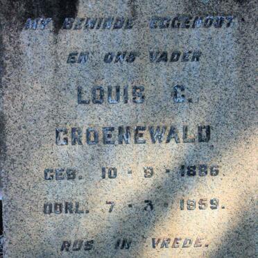 GROENEWALD Louis C. 1886-1959