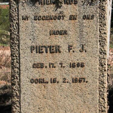 CRONJE Pieter F.J. 1898-1957