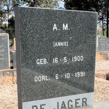JAGER A.M., de 1900-1991