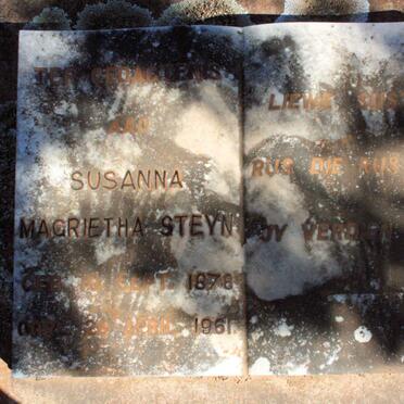 STEYN Susanna Magrietha 1878-1961