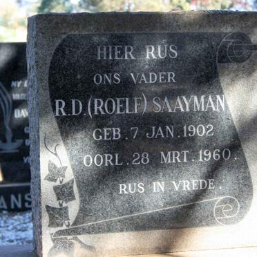 SAAYMAN R.D. 1902-1960