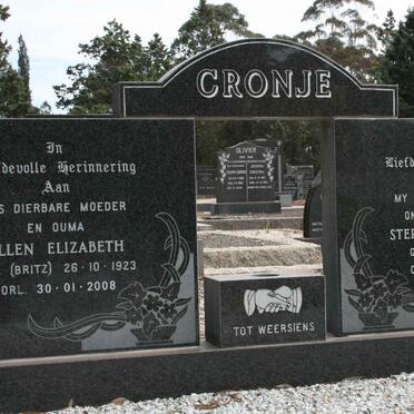 CRONJE Stephanus Ignatius 1913-1984 &amp; Ellen Elizabeth BRITZ 1923-2008