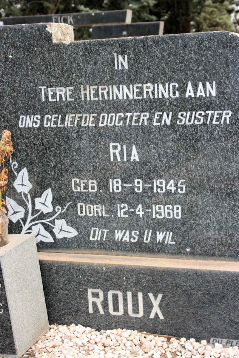 ROUX Ria 1945-1968