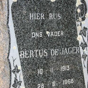 JAGER Bertus, de 1913-1968