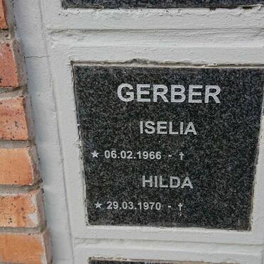 GERBER Iselia 1966- &amp; Hilda 1970-