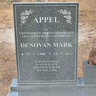 APPEL Denovan Mark 1988-2013