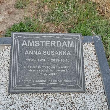AMSTERDAM Anna Susanna 1958-2019