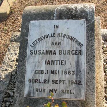 BURGER Susanna 1863-1942