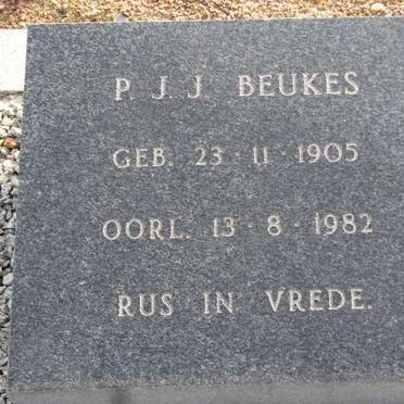 BEUKES P.J.J. 1905-1982