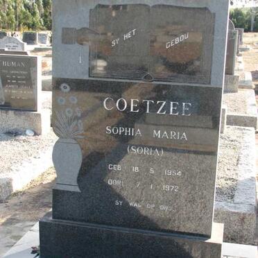 COETZEE Sophia Maria 1954-1972