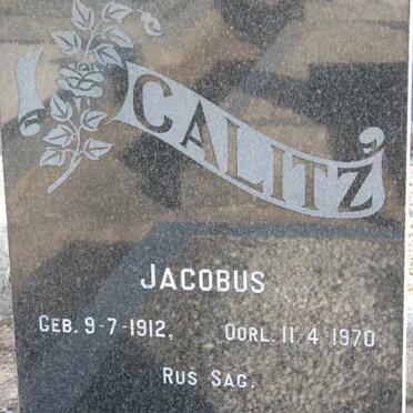 CALITZ Jacobus 1912-1970