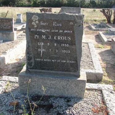 CROUS M.J. 1930-1953
