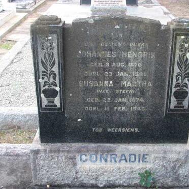 CONRADIE Johannes Hendrik 1870-193? &amp; Susanna Martha STEYN 1874-1940