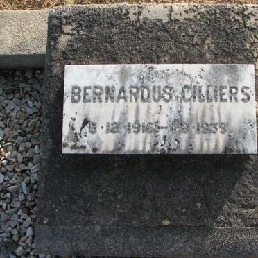 CILLIERS Bernardus 1916-1939