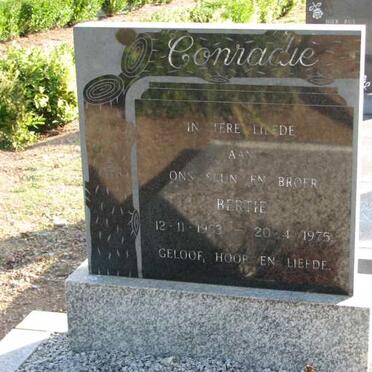 CONRADIE  Bertie 1963-1975