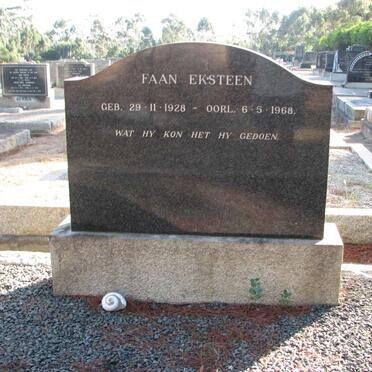 EKSTEEN Faan 1928-1968