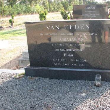 EEDEN Abraham, van 1906-19?? &amp;  Ella 1914-2005