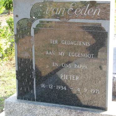 EEDEN Pieter, van 1934-1971