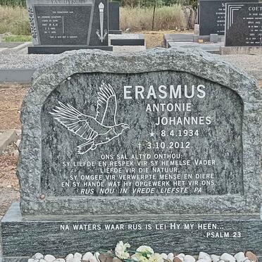ERASMUS Antonie Johannes 1934-2012
