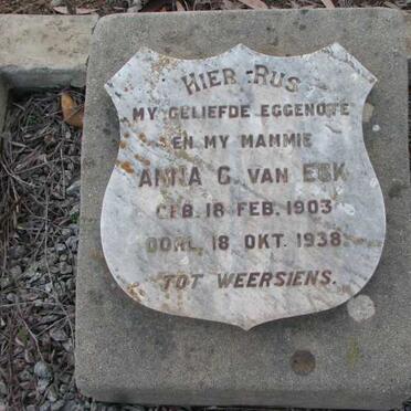 ECK Anna C., van 1903-1938