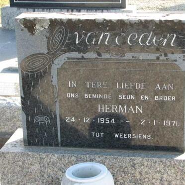 EEDEN Herman, van 1954-1971