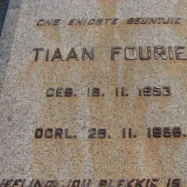 FOURIE Tiaan 1953-1958