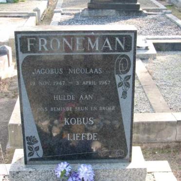 FRONEMAN Jacobus Nicolaas 1947-1967